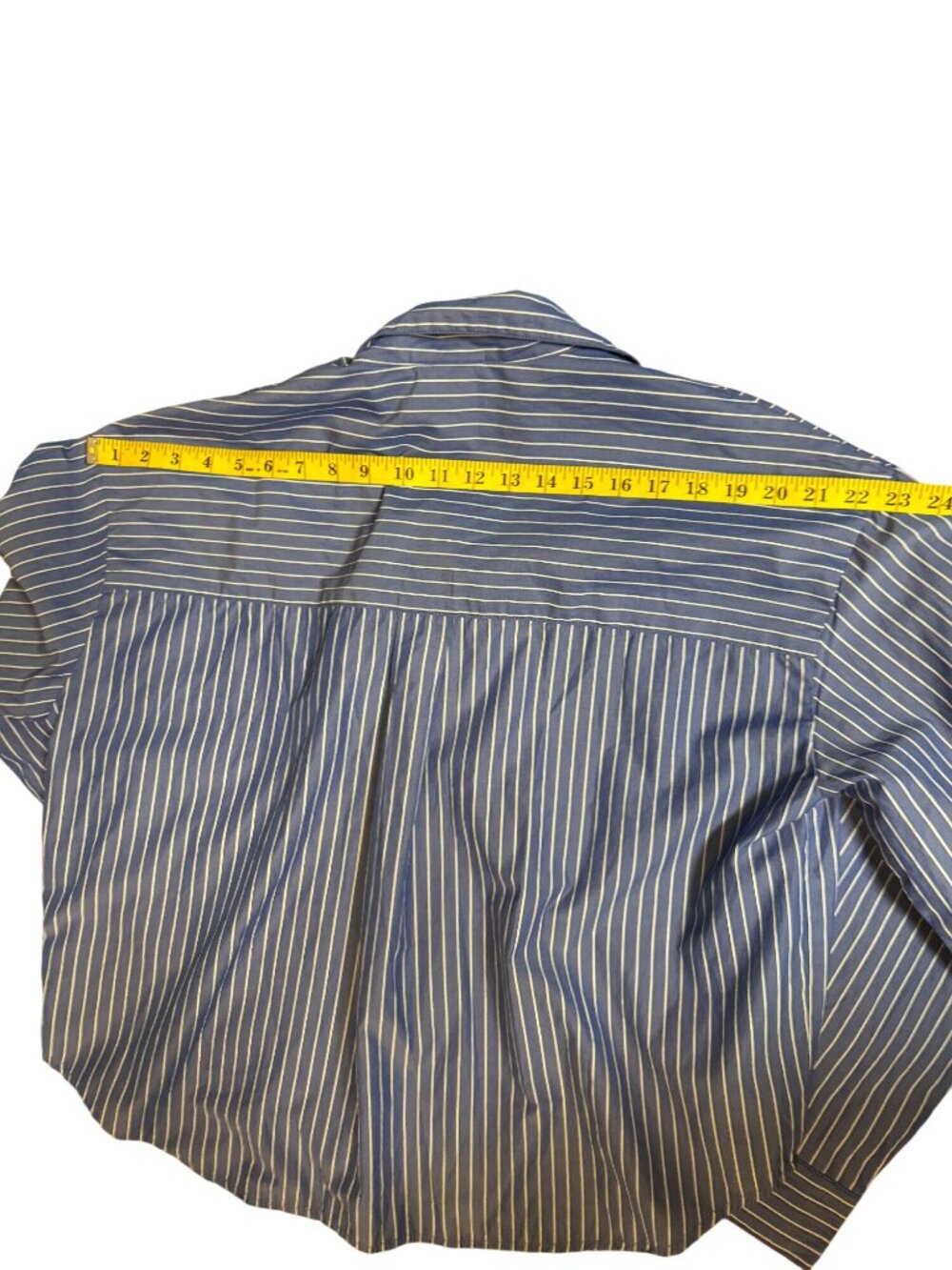 Caroline Constas Womens Blue White Stripe Pajama Top & Shorts Set Size L - Picture 6 of 12